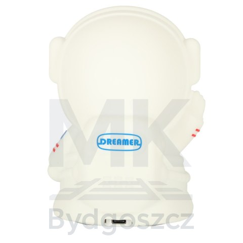 Lampka nocna dla dzieci silikonowa dotykowa miękka 8 LED USB RGB biała astronauta Lampka nocna dla dzieci silikonowa dotykowa miękka 8 LED USB RGB biała astronauta