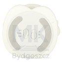 Lampka nocna dla dzieci silikonowa dotykowa miękka 8 LED USB RGB biała astronauta