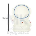 Lampka nocna dla dzieci silikonowa dotykowa miękka 8 LED USB RGB biała astronauta