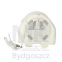 Lampka nocna dla dzieci silikonowa dotykowa miękka 8 LED USB RGB biała piesek