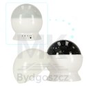 Lampka nocna projektor gwiazd 2w1 USB biała