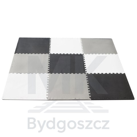 Mata edukacyjna piankowa puzzle szara 180 x 180 cm 9 elementów Mata edukacyjna piankowa puzzle szara 180 x 180 cm 9 elementów