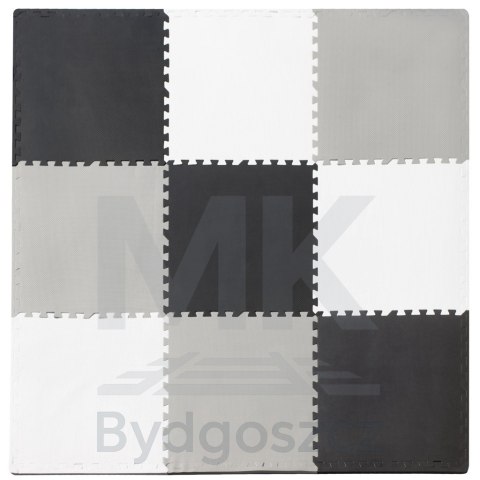 Mata edukacyjna piankowa puzzle szara 180 x 180 cm 9 elementów Mata edukacyjna piankowa puzzle szara 180 x 180 cm 9 elementów