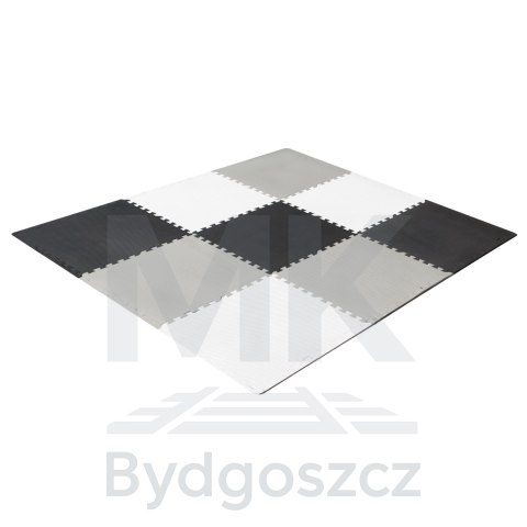 Mata edukacyjna piankowa puzzle szara 180 x 180 cm 9 elementów Mata edukacyjna piankowa puzzle szara 180 x 180 cm 9 elementów