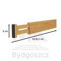 Organizer do szuflady bambusowy separator regulowany na sztućce narzedzia 43cm 1 sztuka