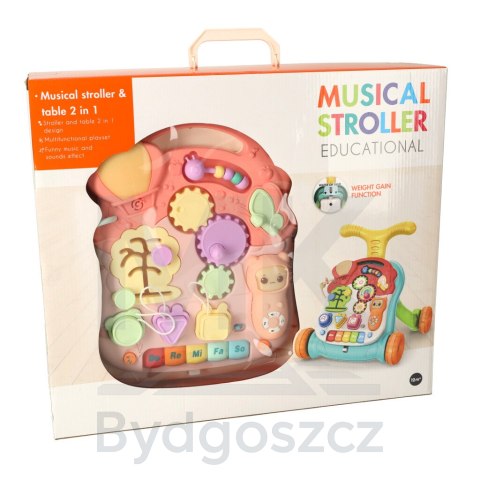 Pchacz chodzik interaktywny stolik edukacyjny 3w1 Pchacz chodzik interaktywny stolik edukacyjny 3w1
