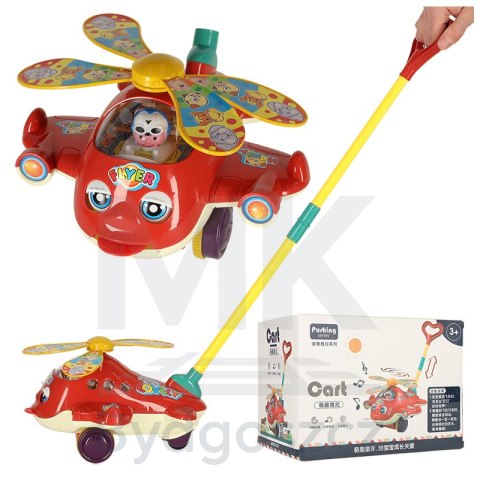 Pchacz na kiju samolot helikopter z dźwiękiem