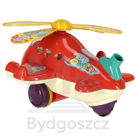 Pchacz na kiju samolot helikopter z dźwiękiem Pchacz na kiju samolot helikopter z dźwiękiem