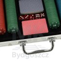 Poker zestaw do gry w walizce 500 żetonów 2 talie kart
