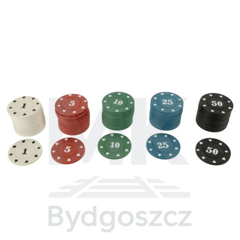 Poker zestaw do gry w walizce 500 żetonów 2 talie kart Poker zestaw do gry w walizce 500 żetonów 2 talie kart
