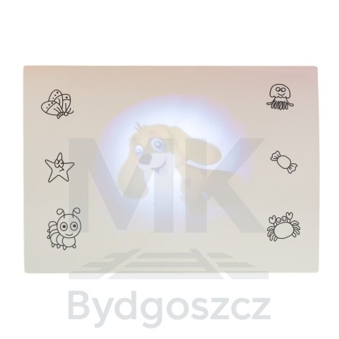 Projektor rzutnik stolik stół do rysowania żyrafa żółta Projektor rzutnik stolik stół do rysowania żyrafa żółta