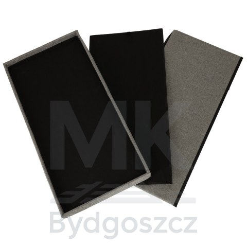 Puf składany ze schowkiem szary duży 76x38x38cm Puf składany ze schowkiem szary duży 76x38x38cm