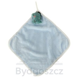 Ręcznik ręczniczek do rąk dla dzieci do przedszkola 30x30cm niebieski dinozaur