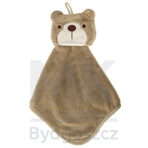 Ręcznik ręczniczek do rąk dla dzieci do przedszkola 42x25cm brązowy miś Ręcznik ręczniczek do rąk dla dzieci do przedszkola 42x25cm brązowy miś