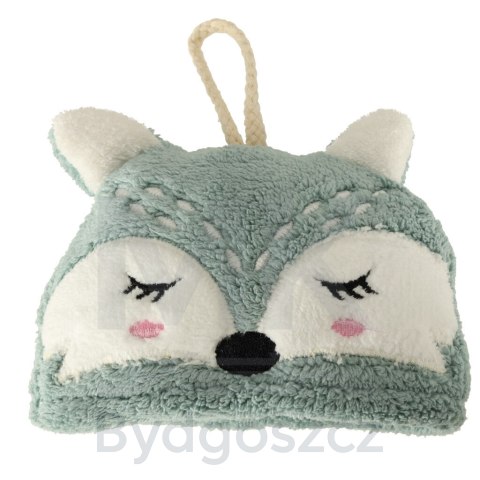 Ręcznik ręczniczek do rąk dla dzieci do przedszkola 42x25cm niebieski lisek Ręcznik ręczniczek do rąk dla dzieci do przedszkola 42x25cm niebieski lisek