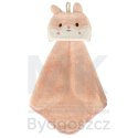 Ręcznik ręczniczek do rąk dla dzieci do przedszkola 42x25cm różowy królik
