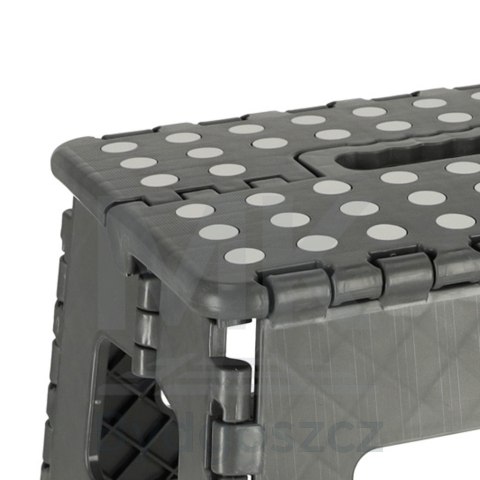 Stołek taboret składany antypoślizgowy 22cm ciemny szary Stołek taboret składany antypoślizgowy 22cm ciemny szary