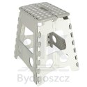 Stołek taboret składany antypoślizgowy wysoki 39cm jasny szary
