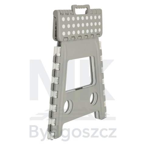 Stołek taboret składany antypoślizgowy wysoki 39cm jasny szary Stołek taboret składany antypoślizgowy wysoki 39cm jasny szary