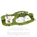 Tor wyścigowy dinozaury samochody XXL TRACK 240 elementów