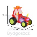 Traktor ciągnik zdalnie sterowany na pilota RC skaczący tańczący dźwięk czerwony