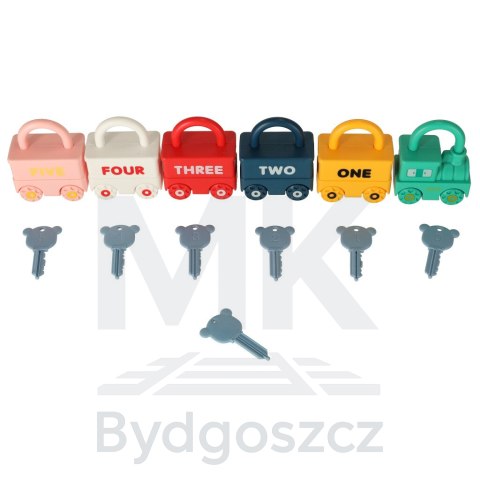Zabawka edukacyjna łamigłówka samochodziki z wagonikami kłódkami wagoniki kłódki z kluczykami autka Montessori 13 el. Zabawka edukacyjna łamigłówka samochodziki z wagonikami kłódkami wagoniki kłódki z kluczykami autka Montessori 13 el.