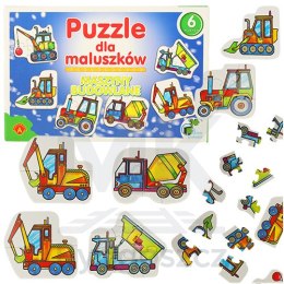 ALEXANDER Puzzle dla maluszków - maszyny budowlane 2+