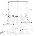 Bramka piłkarska do piłki nożnej dla dzieci 2w1 143x110x70cm