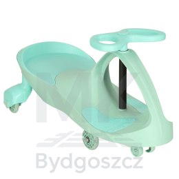 Jeździk grawitacyjny LED Swing Fix S3 świecące koła miętowy
