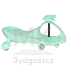 Jeździk grawitacyjny LED Swing Fix S3 świecące koła miętowy