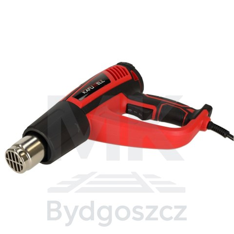 KAFUWELL Opalarka elektryczna z regulacja tempratury 0-600 st. C przepływ powietrza 300-500 l/min + 4 wymienne końcówki 1850W KAFUWELL Opalarka elektryczna z regulacja tempratury 0-600 st. C przepływ powietrza 300-500 l/min + 4 wymienne końcówki 1850W