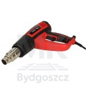KAFUWELL Opalarka elektryczna z regulacja tempratury 0-600 st. C przepływ powietrza 300-500 l/min + 4 wymienne końcówki 1850W