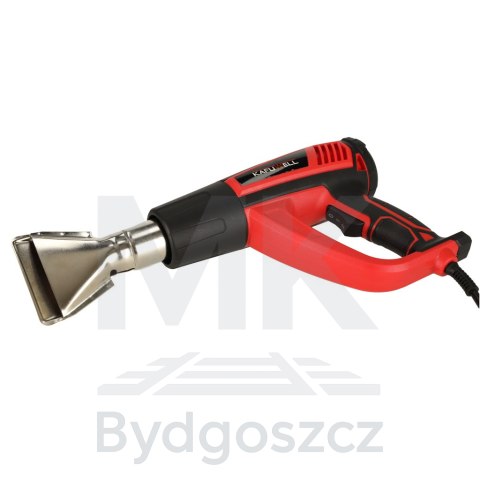 KAFUWELL Opalarka elektryczna z regulacja tempratury 0-600 st. C przepływ powietrza 300-500 l/min + 4 wymienne końcówki 1850W KAFUWELL Opalarka elektryczna z regulacja tempratury 0-600 st. C przepływ powietrza 300-500 l/min + 4 wymienne końcówki 1850W