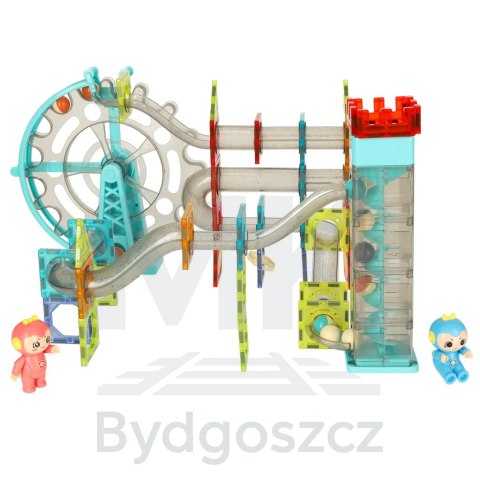 Klocki magnetyczne magnetic sticks marble tor kulkowy z dźwiękiem muzyką grający 118 elementów Klocki magnetyczne magnetic sticks marble tor kulkowy z dźwiękiem muzyką grający 118 elementów
