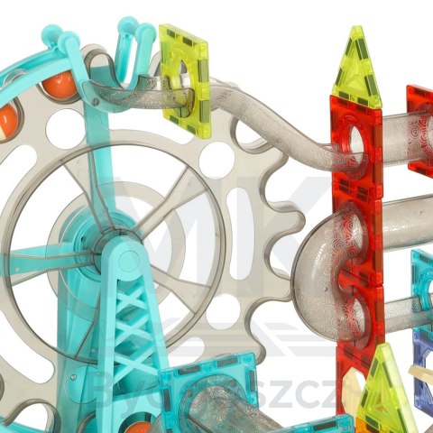 Klocki magnetyczne magnetic sticks marble tor kulkowy z dźwiękiem muzyką grający 118 elementów Klocki magnetyczne magnetic sticks marble tor kulkowy z dźwiękiem muzyką grający 118 elementów