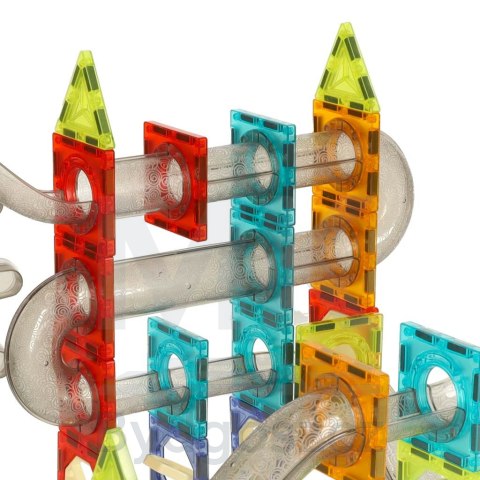 Klocki magnetyczne magnetic sticks marble tor kulkowy z dźwiękiem muzyką grający 118 elementów Klocki magnetyczne magnetic sticks marble tor kulkowy z dźwiękiem muzyką grający 118 elementów