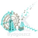 Klocki magnetyczne magnetic sticks marble tor kulkowy z dźwiękiem muzyką grający 118 elementów