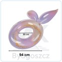 Kółko do pływania koło dmuchane syrena z brokatem galaxy 94 cm XXL max 60kg