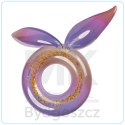 Kółko do pływania koło dmuchane syrena z brokatem galaxy 94 cm XXL max 60kg