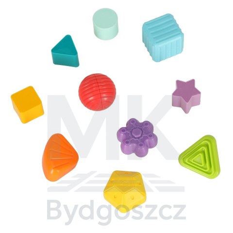 Kostka sensoryczna elastyczna układanka sorter kształtów zabawka wtykana 11 el. Kostka sensoryczna elastyczna układanka sorter kształtów zabawka wtykana 11 el.
