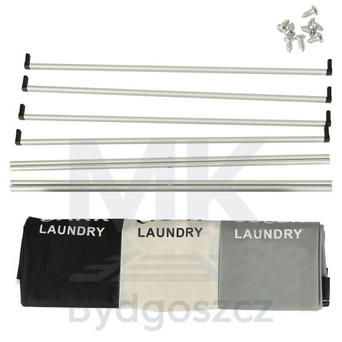 Kosz na pranie segregacja organizer 3 komory 135l Kosz na pranie segregacja organizer 3 komory 135l