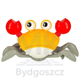 Krab uciekający pełzający czujnik interaktywna akumulator USB czerwony