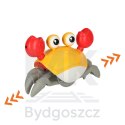 Krab uciekający pełzający czujnik interaktywna akumulator USB czerwony