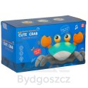 Krab uciekający pełzający czujnik interaktywna akumulator USB czerwony