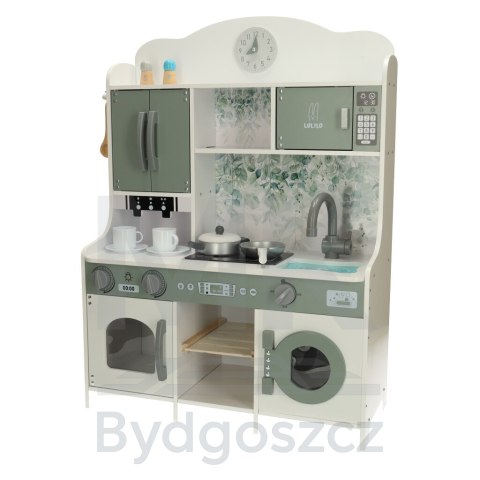 Kuchnia dla dzieci drewniana MDF LULILO SALIKO z ekspresem 85cm Kuchnia dla dzieci drewniana MDF LULILO SALIKO z ekspresem 85cm