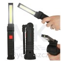 Lampa warsztatowa latarka LED USB 5 trybów składana magnes hak akumulator 1200 mAh 200 lm KAFUWELL