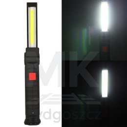Lampa warsztatowa latarka LED USB 5 trybów składana magnes hak akumulator 1200 mAh 200 lm KAFUWELL