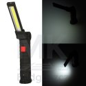 Lampa warsztatowa latarka LED USB 5 trybów składana magnes hak akumulator 1200 mAh 200 lm KAFUWELL