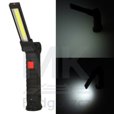 Lampa warsztatowa latarka LED USB 5 trybów składana magnes hak akumulator 1200 mAh 200 lm KAFUWELL Lampa warsztatowa latarka LED USB 5 trybów składana magnes hak akumulator 1200 mAh 200 lm KAFUWELL