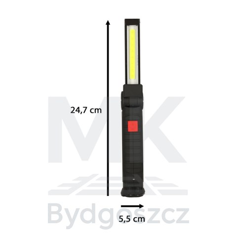 Lampa warsztatowa latarka LED USB 5 trybów składana magnes hak akumulator 1200 mAh 200 lm KAFUWELL Lampa warsztatowa latarka LED USB 5 trybów składana magnes hak akumulator 1200 mAh 200 lm KAFUWELL